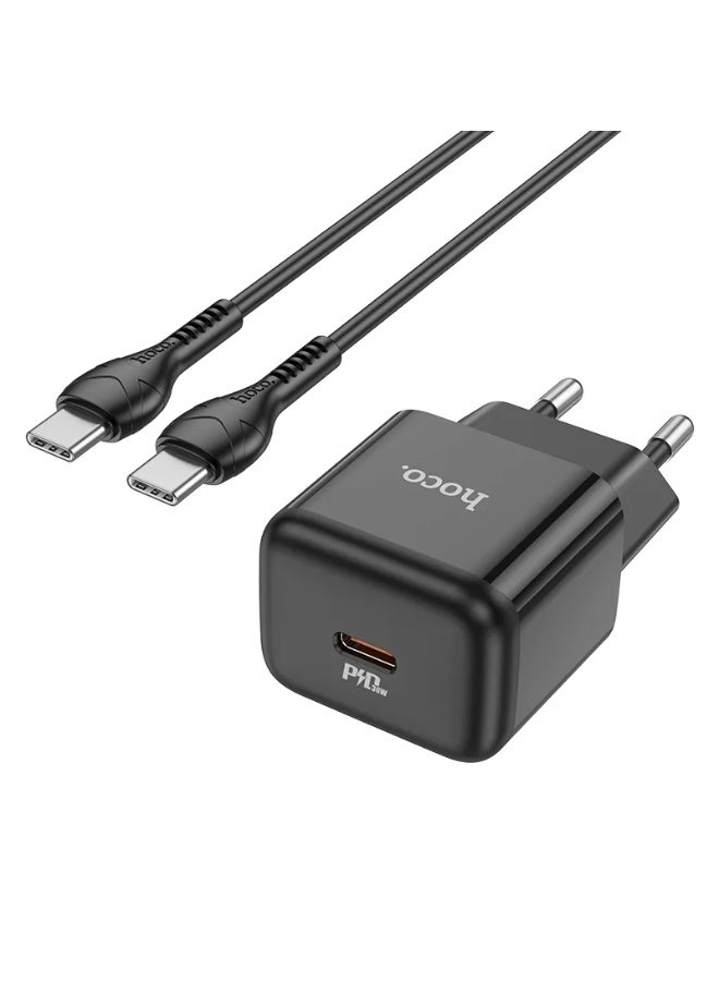 Hoco N32 Glory PD30W single port charger set (Type-C to Type-C)(EU) - Image 2